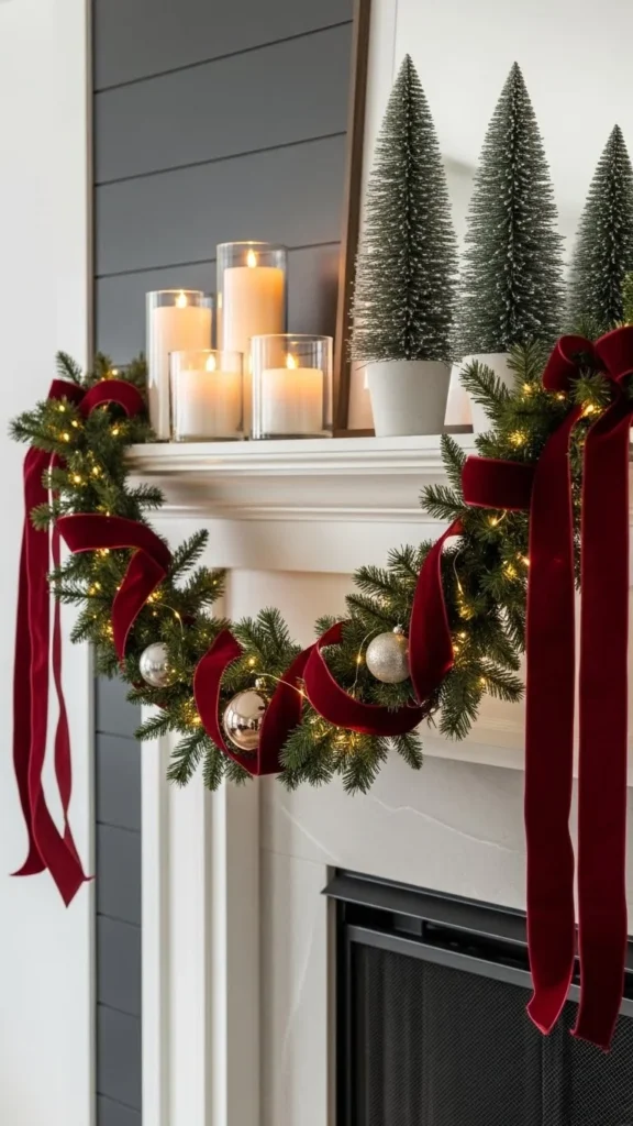 Add Complementary Mantel Decor