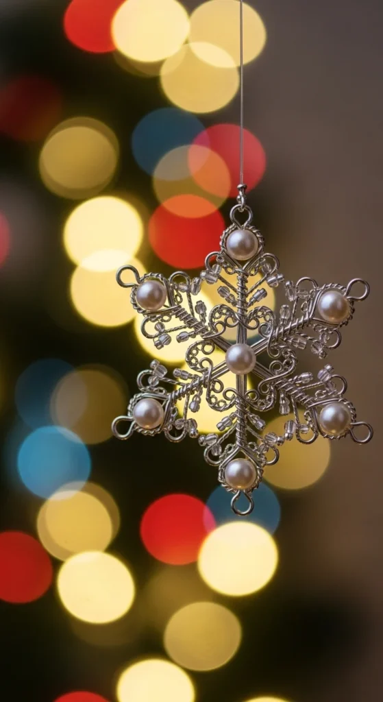 Beaded Snowflakes