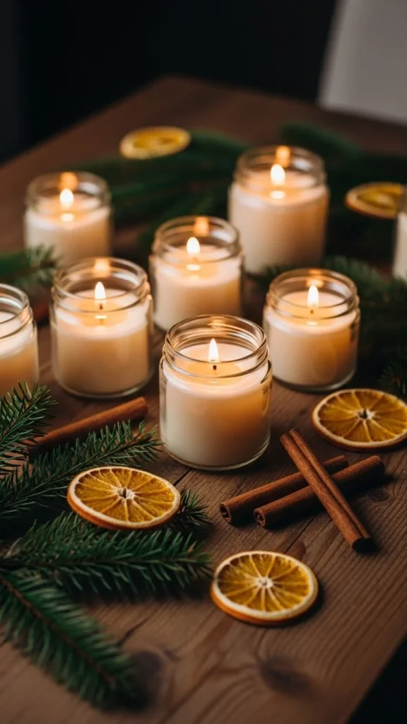DIY Christmas Candle Making