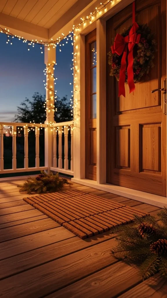 DIY Christmas Doormat