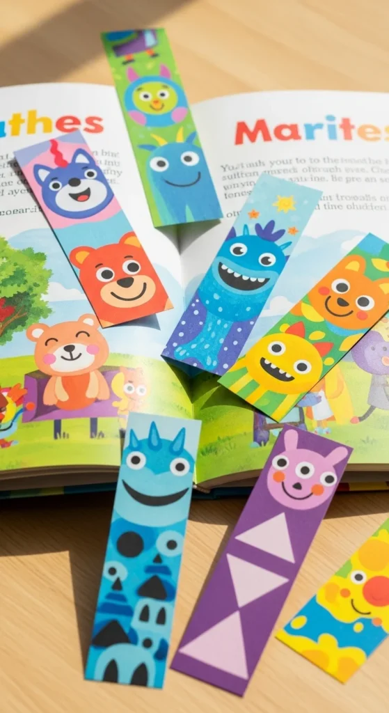 DIY Painted Bookmarks for Kids