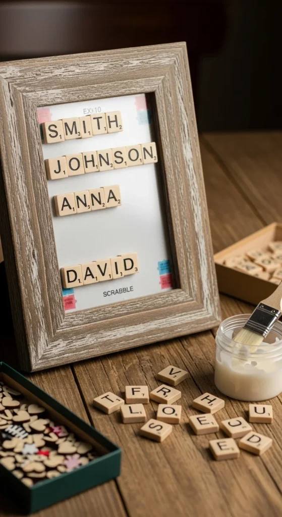DIY Scrabble Tile Frames