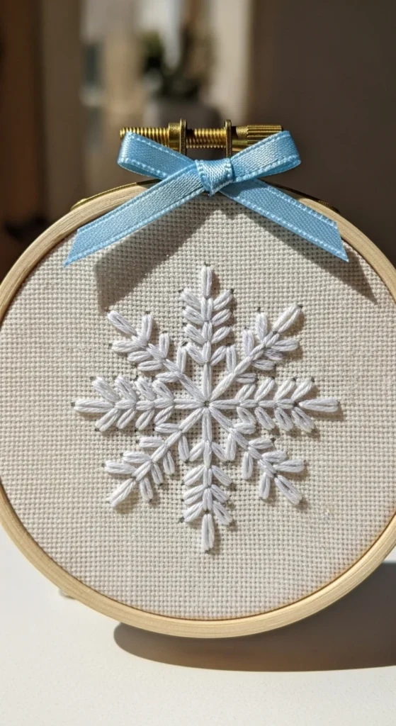 Embroidered Hoop Ornaments