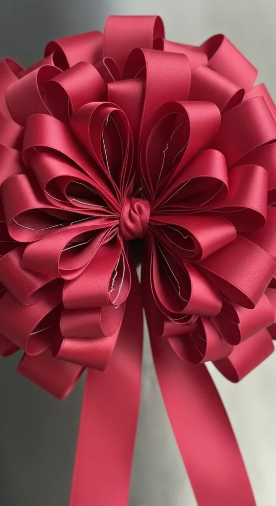 Extra-Full Wired Ribbon Explosion Bow