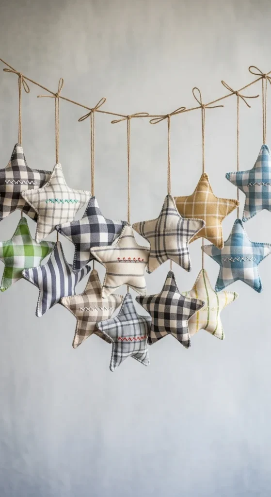 Fabric Star Ornaments