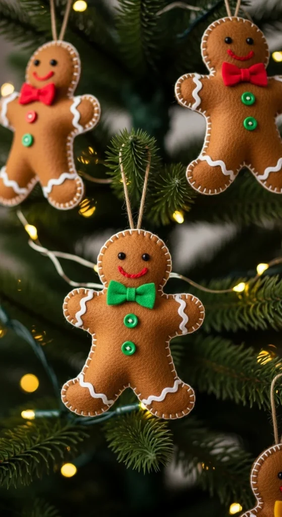 Felt Gingerbread Men