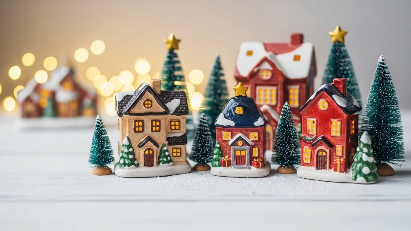 How to Create a DIY Christmas Snow Village Using Dollar Store Items