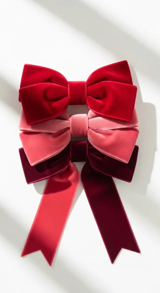 Luxe Velvet Triple-Stack Bow