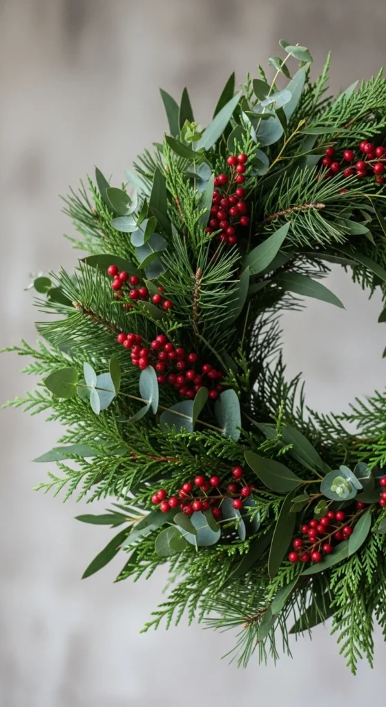 Mixed Greenery Cottage Wreath