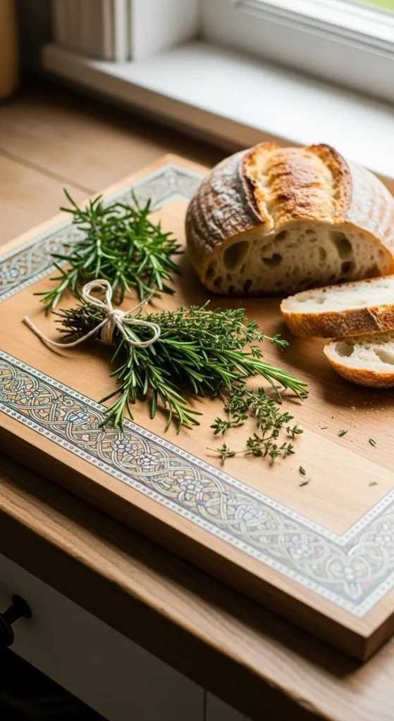 Painted Wooden Serving Boards