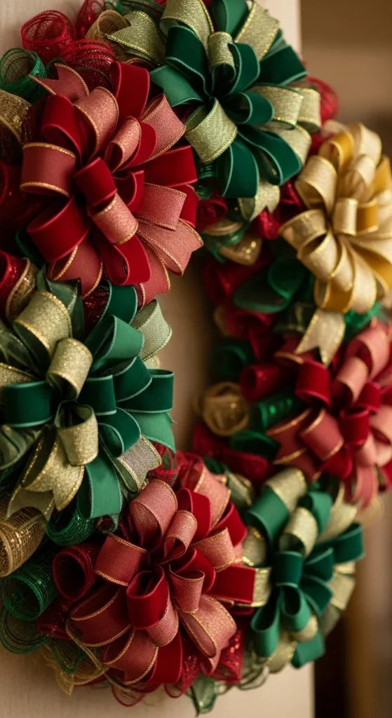 Ribbon-Layered Statement Wreath