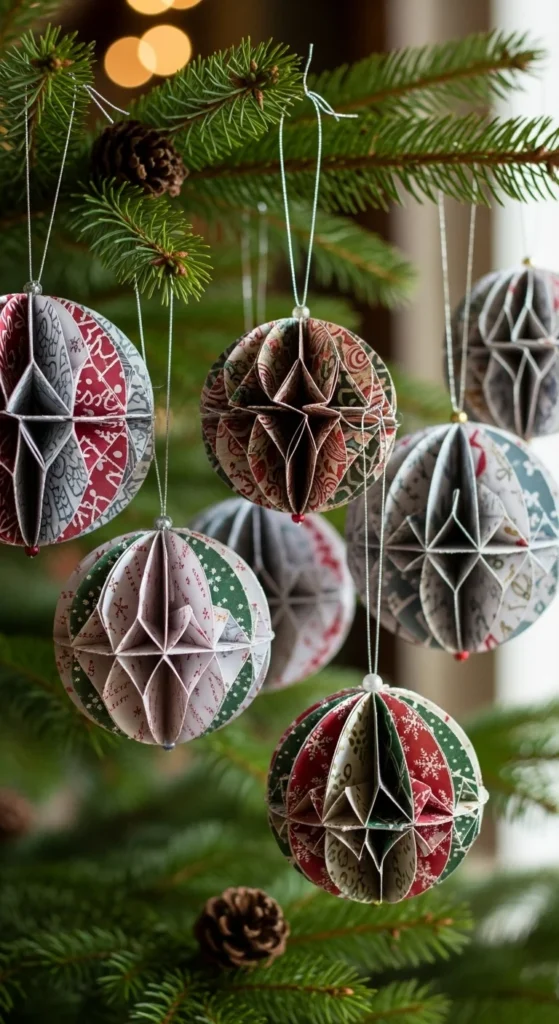 Scrapbook Paper Baubles