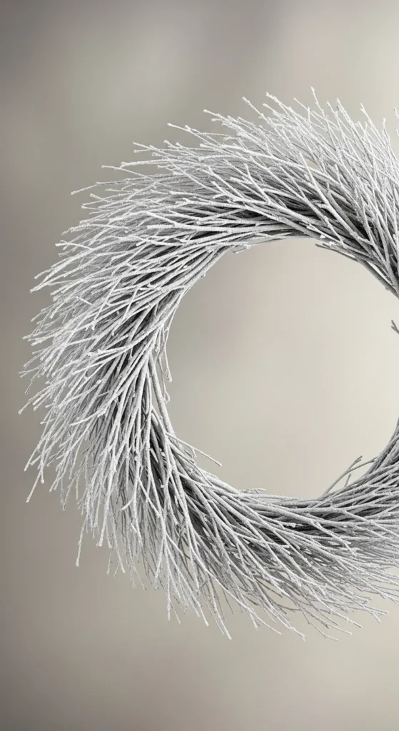 Snowy Twig Circle