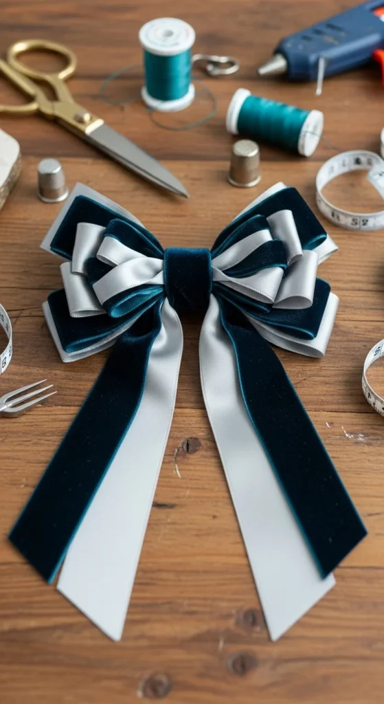 Velvet + Satin Hybrid Bow
