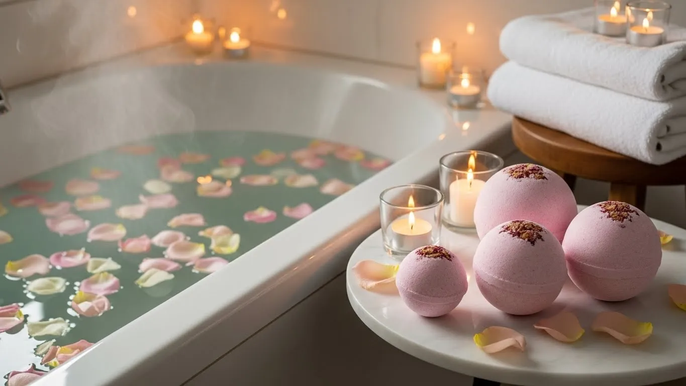 21 Fizzy Rose Bath Bombs That Create Relaxing Nights