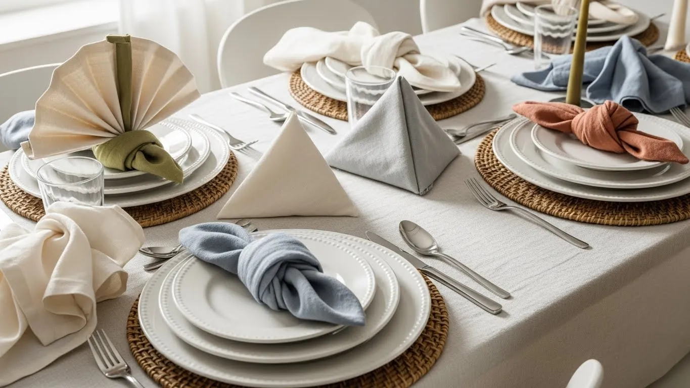 22 Creative Napkin Ideas That Boost Table Aesthetic