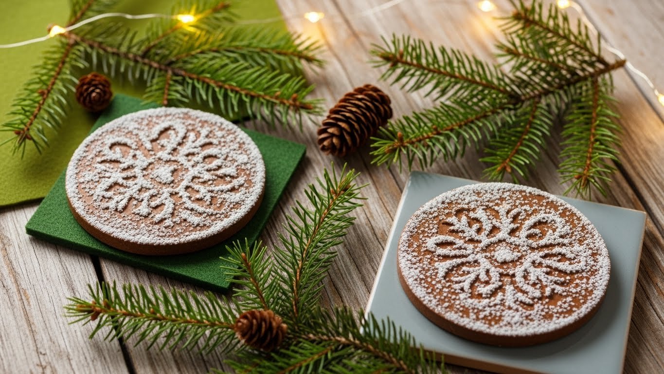 23 Stylish Christmas DIY Coasters That Protect & Decorate Beautifully