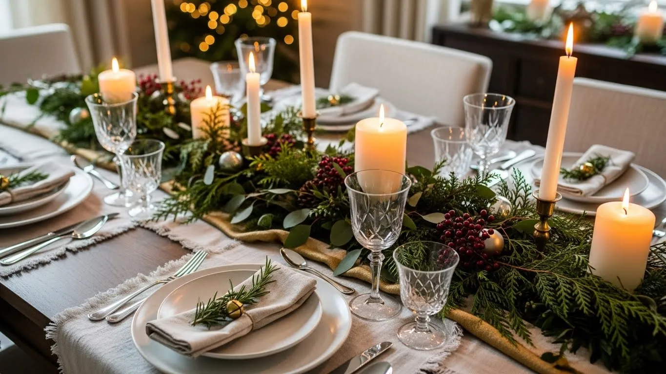 27 Trendy Christmas DIY Table Runners That Elevate Any Tablescape