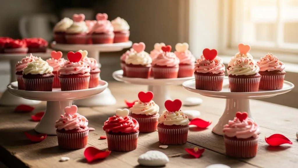 29 Cute Valentine Cupcakes That Impress Dessert Tables
