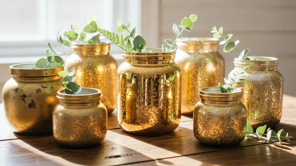 29 Glittering Gold Pot Jars That Wow Instantly