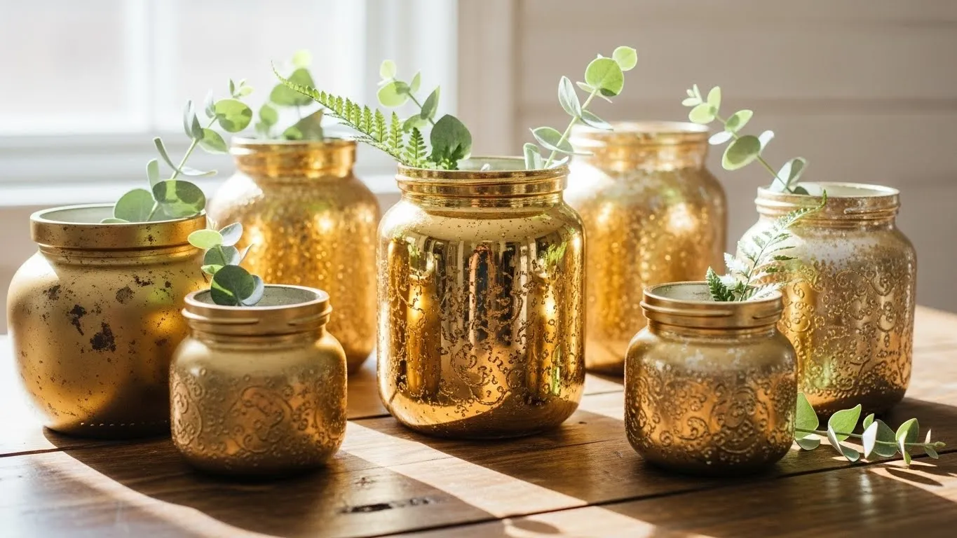 29 Glittering Gold Pot Jars That Wow Instantly