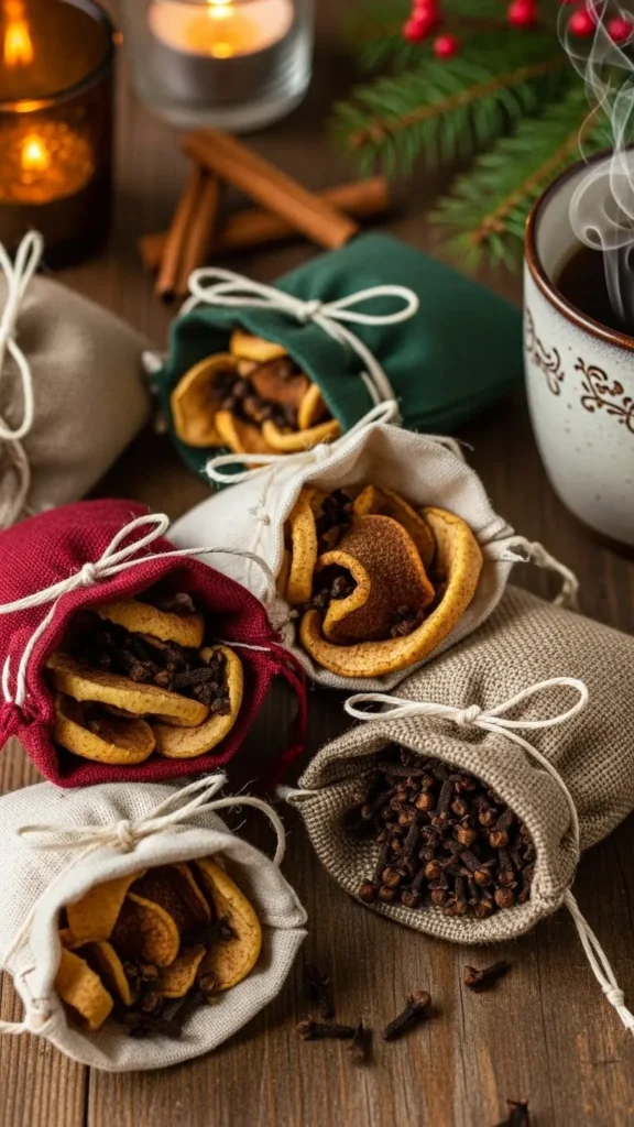  Apple Peel and Clove Sachets