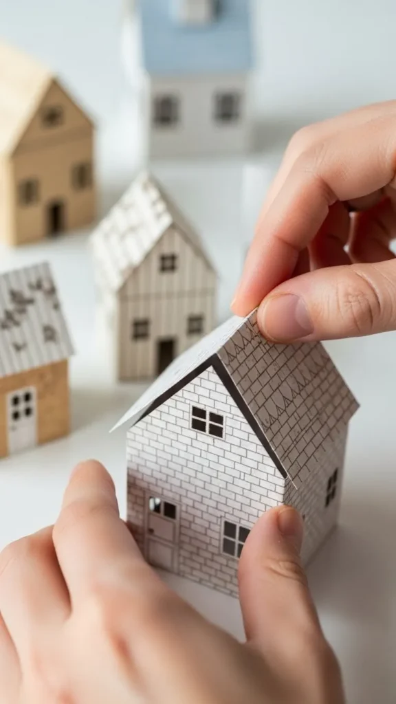 Assembling the Paper Houses and Trees