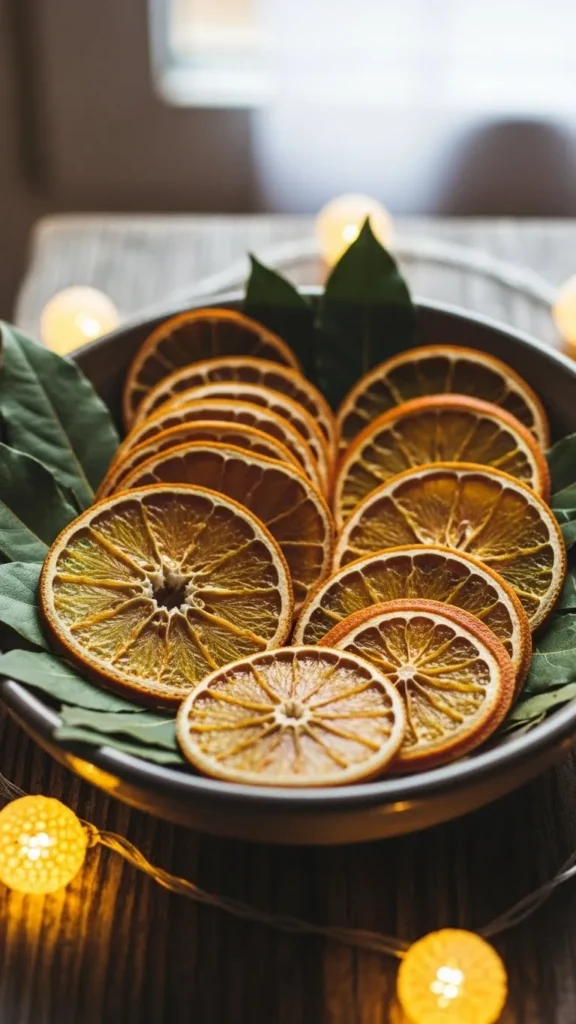 Bay Leaf and Orange Slice Bowl