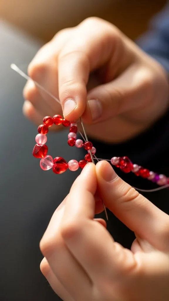 Beaded Heart Necklaces