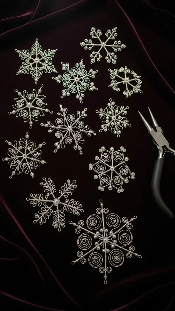 Beaded Wire Snowflake