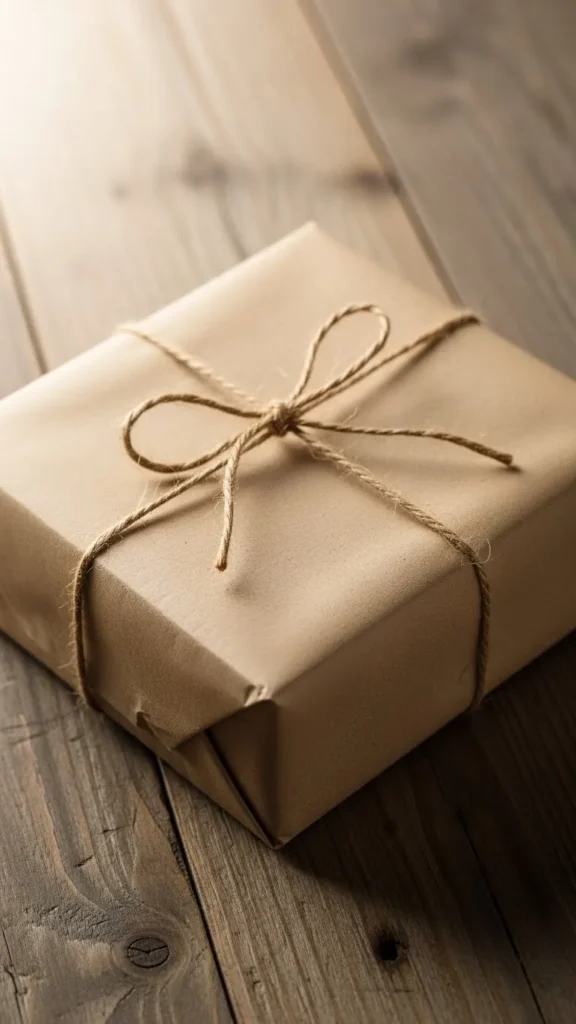 Brown Kraft Paper with Natural Twine