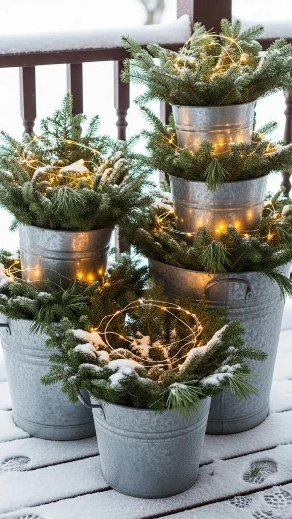 Bucket Planter Light Towers