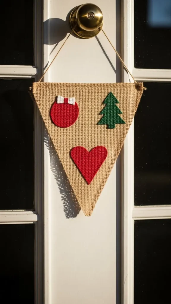 Burlap Banner Door Hanger