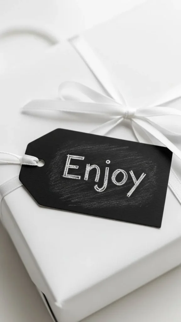 Chalkboard Tag Wrap