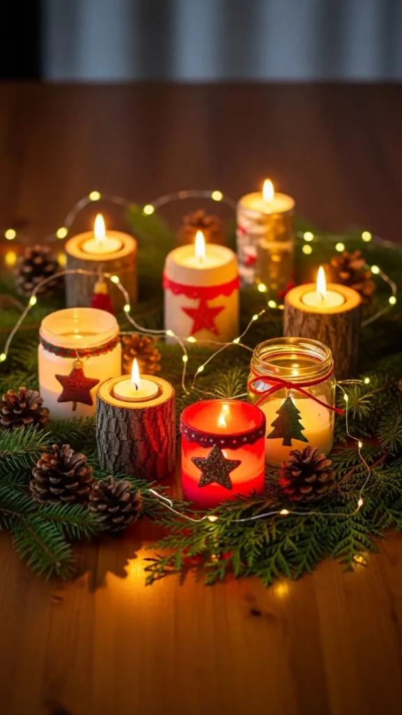 Christmas DIY Candle Holders