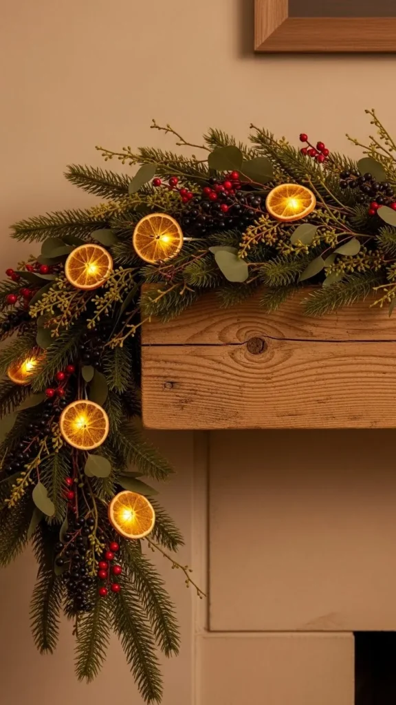 Christmas Garland With Dried Oranges