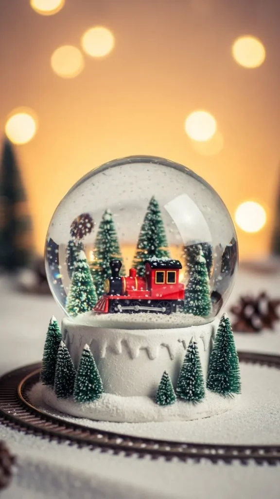 Christmas Train Globe