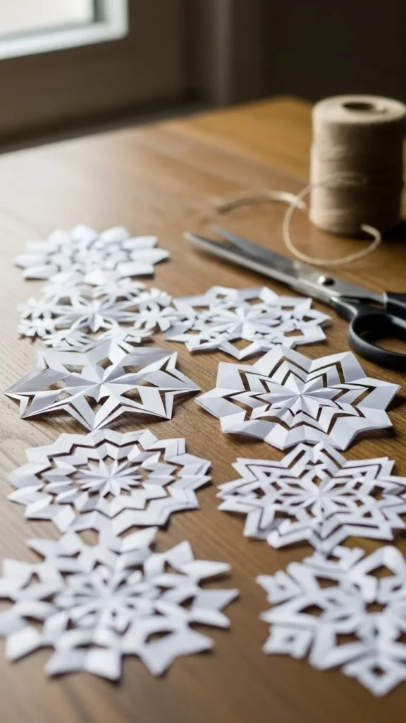 Classic Folded Paper Snowflake