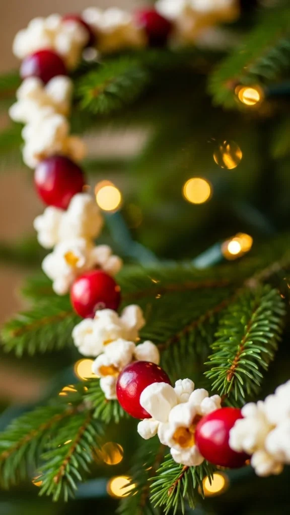 Classic Popcorn & Cranberry Garland