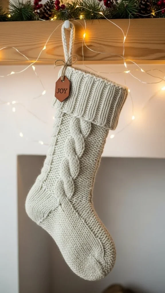 Cozy Knit-Look Stocking (No Knitting Needed)
