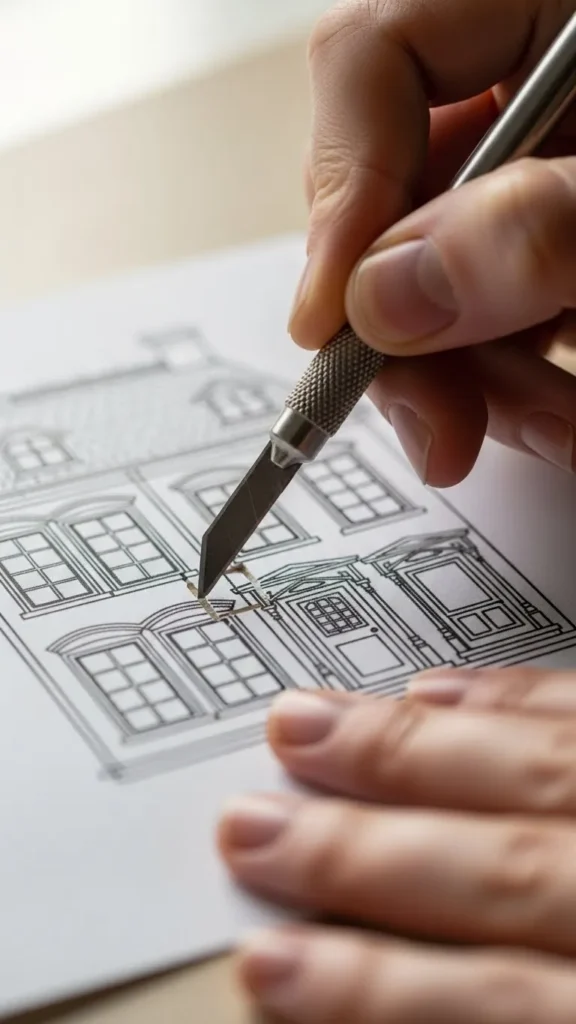 Cutting and Preparing Your Village Pieces