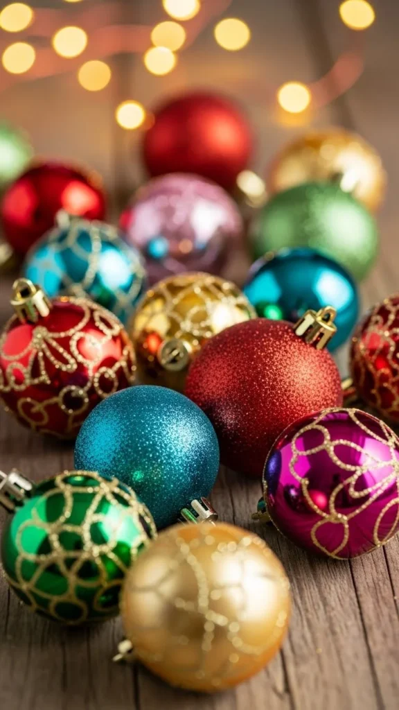 DIY Christmas Bauble Garland