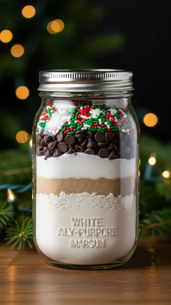DIY Christmas Cookie Mix Jars