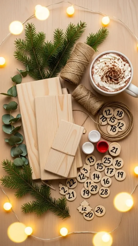 DIY Christmas Countdown Board