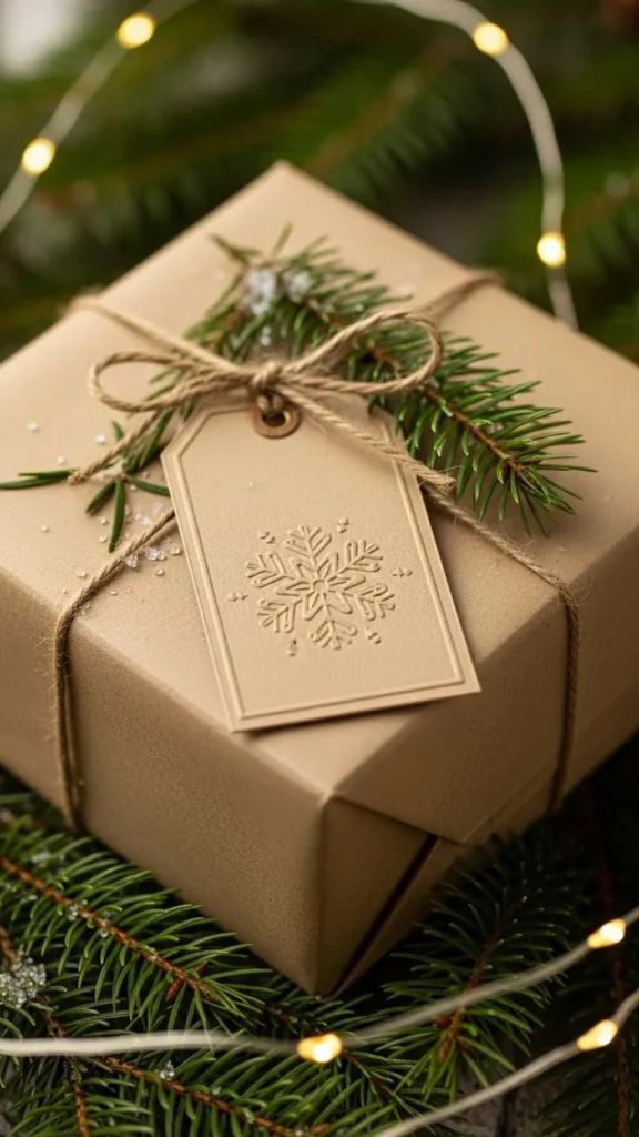 DIY Christmas Embossed Tags