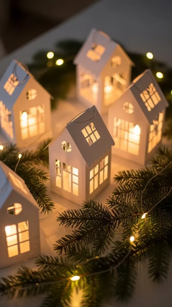 DIY Christmas House Lanterns