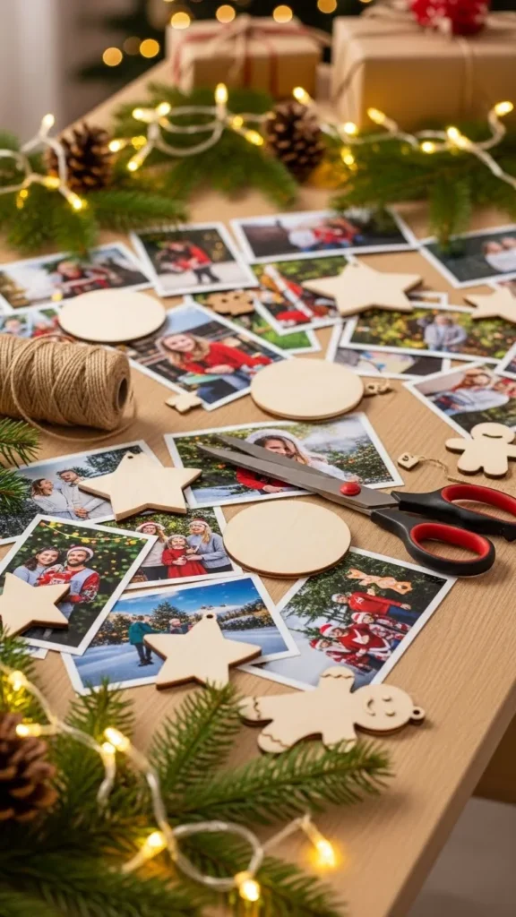 DIY Christmas Photo Ornaments