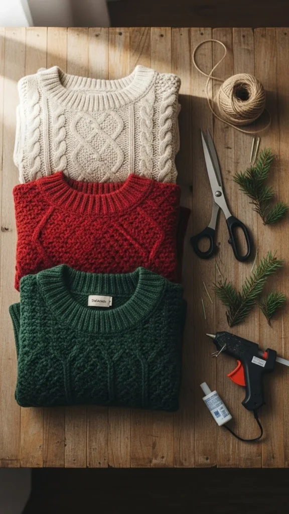 DIY Christmas Sweater Decor