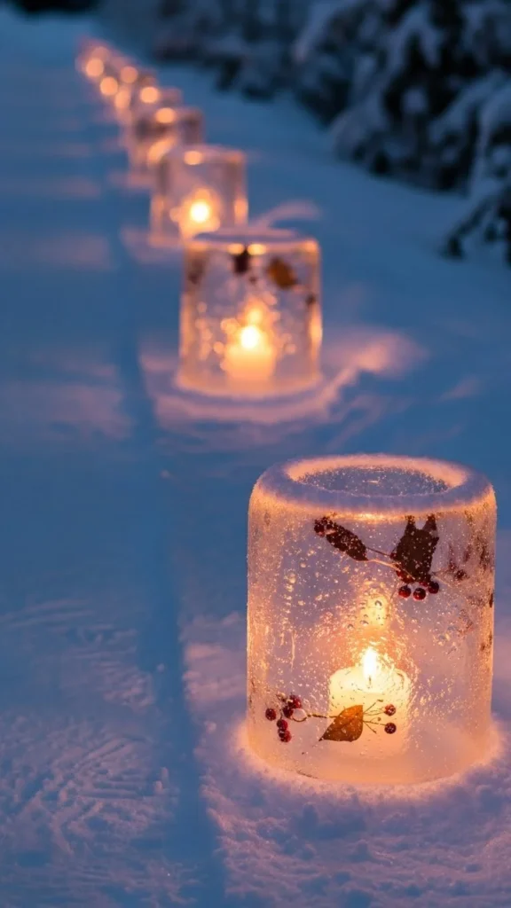 DIY Ice Lanterns