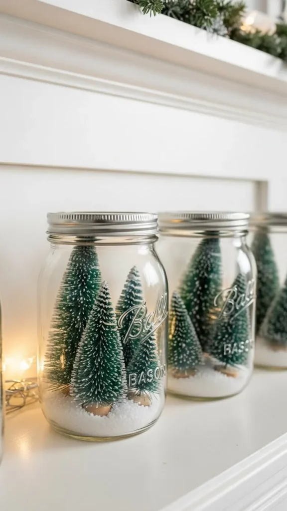 DIY Snow Globe Jars